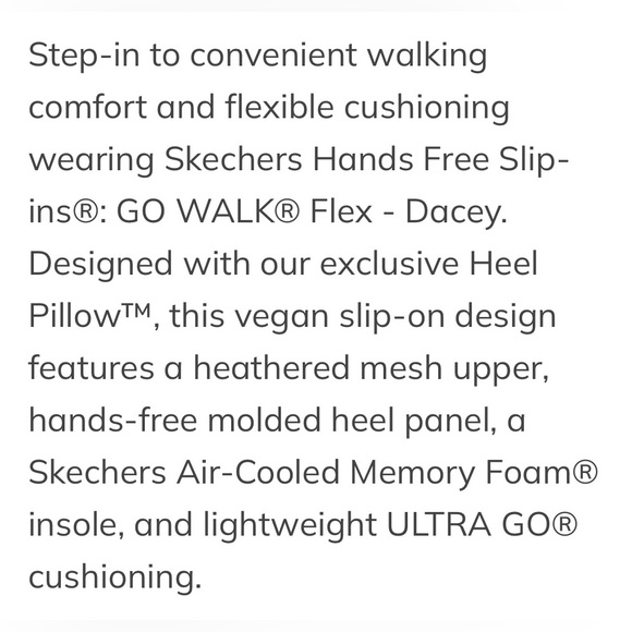 WORN TWICE Skechers Slip-Ins Go Walk Flex “Dacey” ladies’ sneakers, size 7-1/2 M - Picture 10 of 12